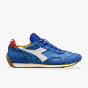 Nizke Tenisky Diadora Equipe Modre | NUDHLZI-23