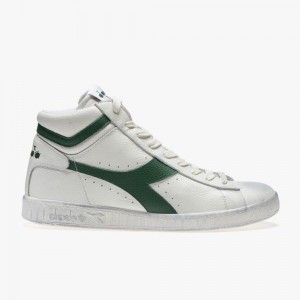 Vysoke Tenisky Diadora Game Zelene | MZGBNWV-43