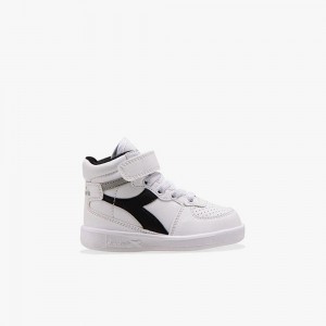 Vysoke Tenisky Diadora Playground Biele | PAOUHIS-74