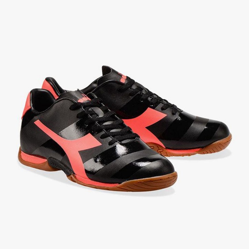 Futsal Kopacky Diadora Raptor Čierne | ULNWFHX-67