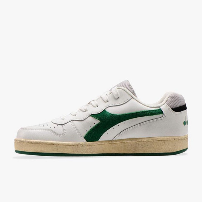 Nizke Tenisky Diadora MI Basket Zelene | ASMWGNF-45