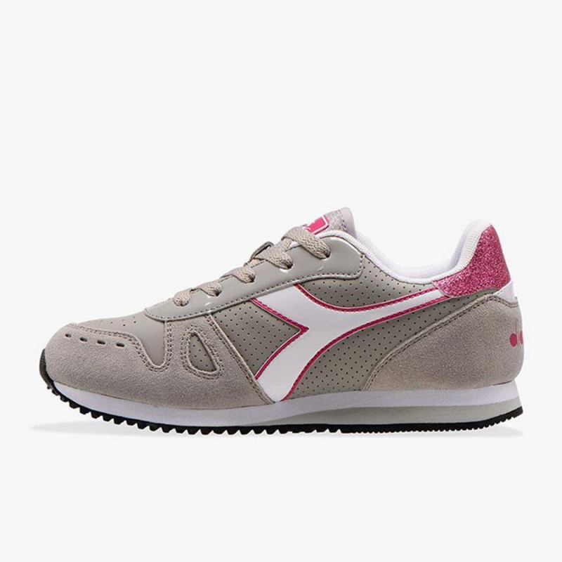 Nizke Tenisky Diadora Simple Run Siva | QNDRWMZ-49