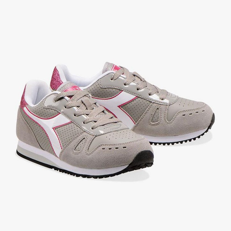 Nizke Tenisky Diadora Simple Run Siva | QNDRWMZ-49