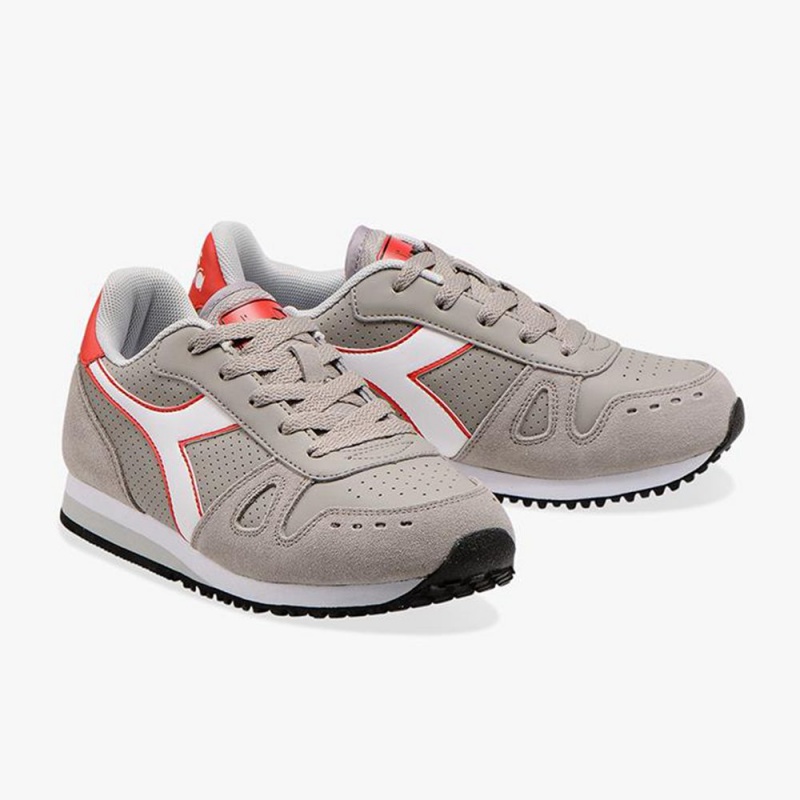 Nizke Tenisky Diadora Simple Run Siva | WHUKXCB-06