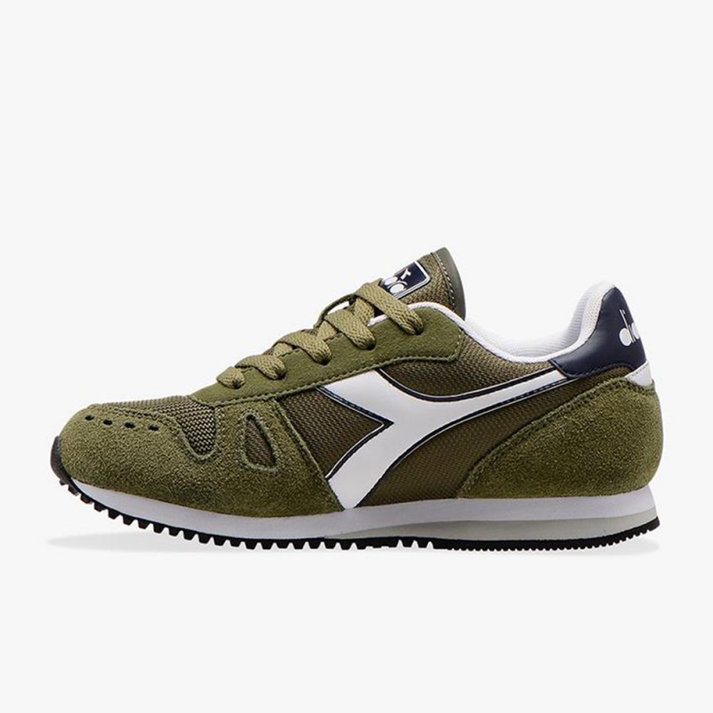 Nizke Tenisky Diadora Simple Run Zelene | GNMAKJX-18