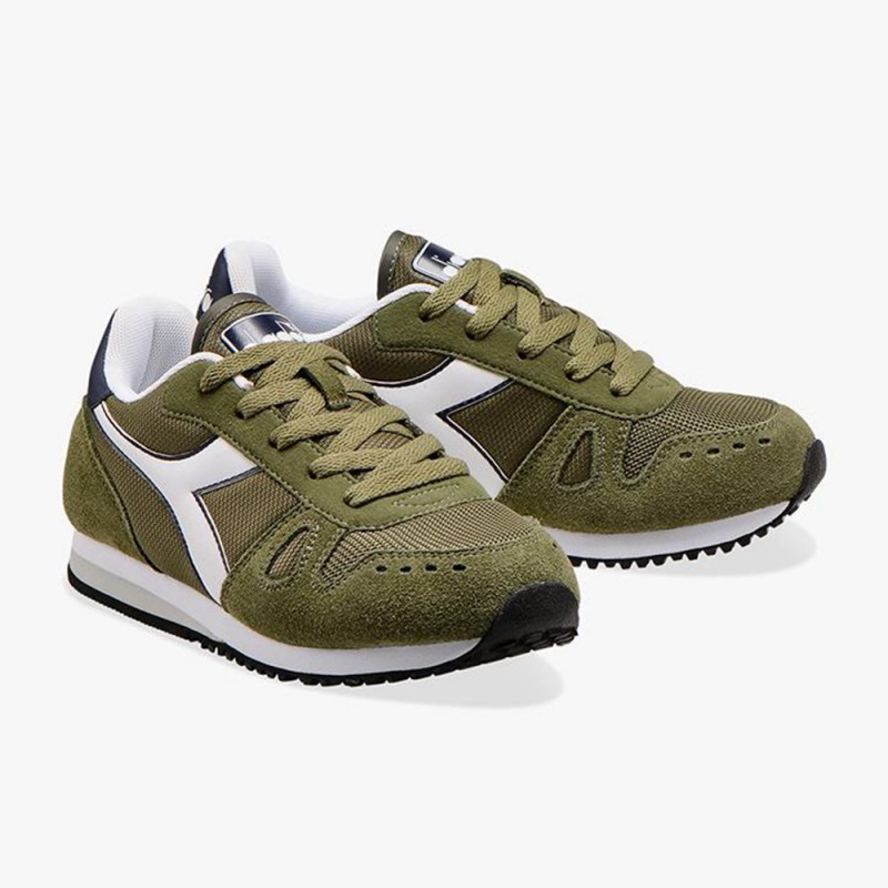 Nizke Tenisky Diadora Simple Run Zelene | GNMAKJX-18